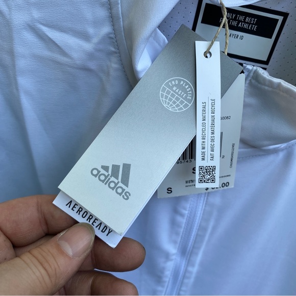 Adidas Mens Golf Windbreaker Short Sleeve Pullover Jacket Stadium Quarter Zip - Picture 5 of 16